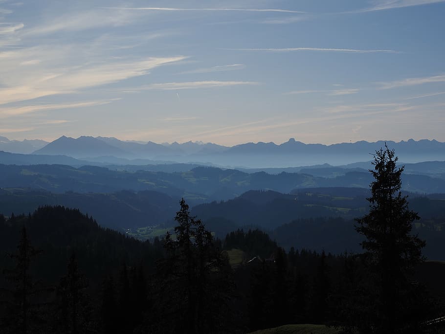 alpine, alpine panorama, sneezing, stockhorn, mountains, switzerland, HD wallpaper