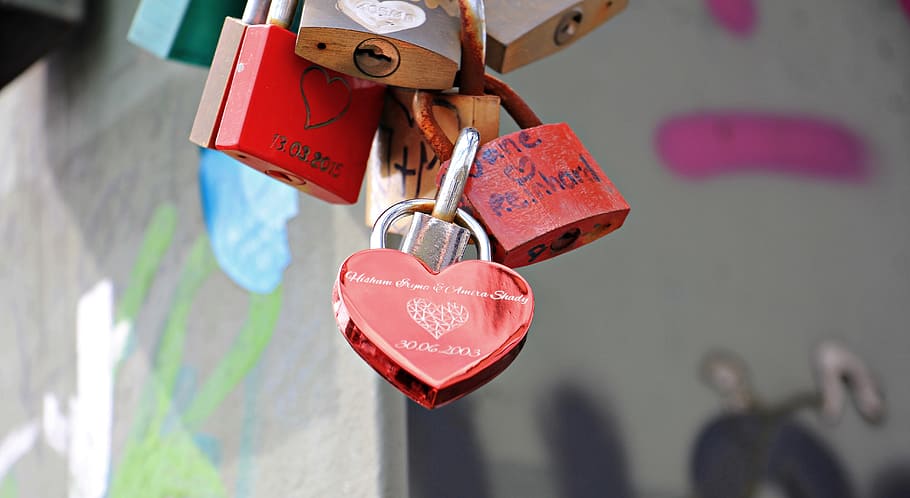 Love Castle, Hohenzollern Bridge, love locks, cologne, castles, HD wallpaper