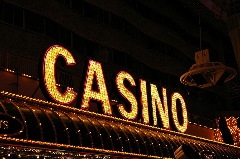 Casino signage, Las Vegas, Lights, las vegas sign, neon, gambling, HD wallpaper