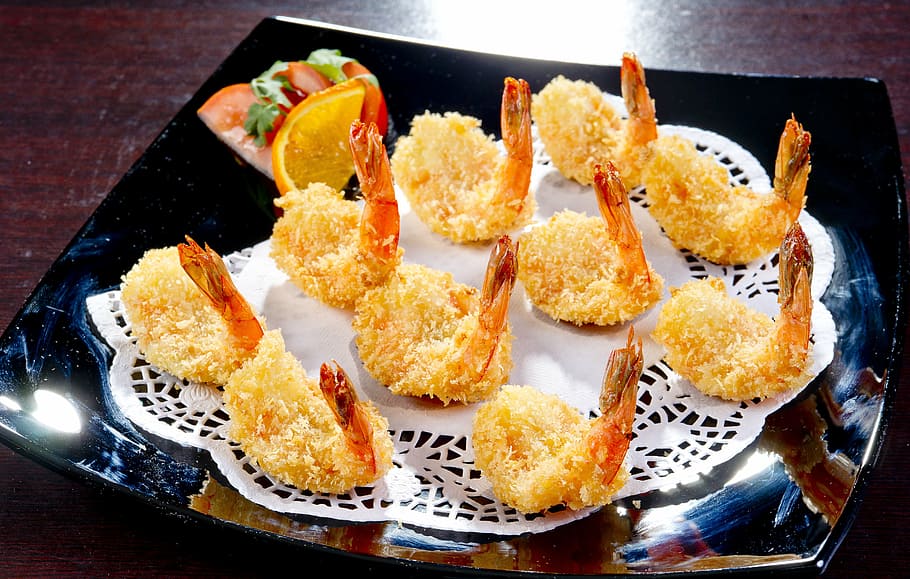 -shrimps, korean cuisine, food, restaurant, for gourmets, lunch, HD wallpaper