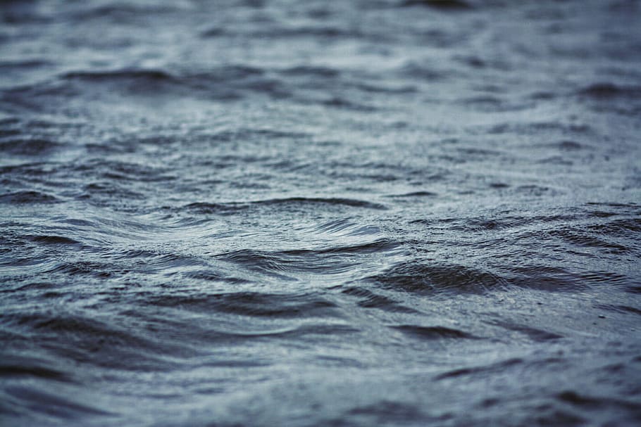 closed photography of empty blue water, background, wave, liquid HD wallpaper