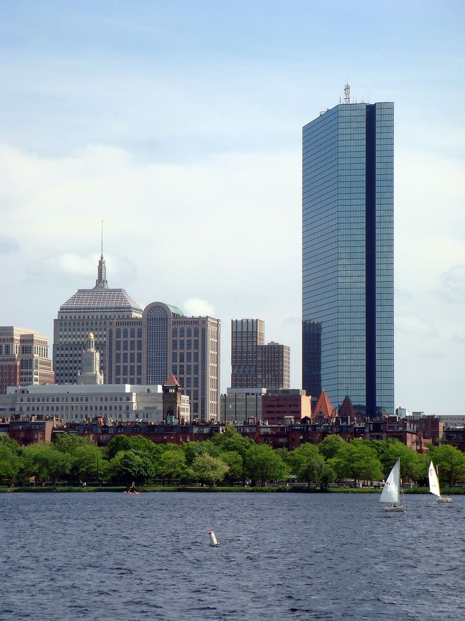 Boston, Charles River, sky, bill, skyscraper, architecture HD wallpaper