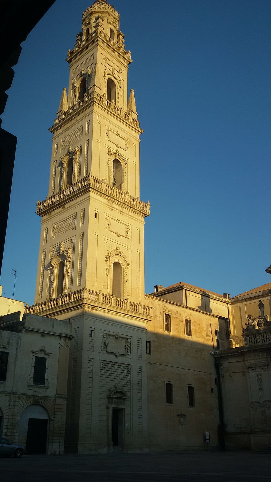 lecce, campanile, piazza duomo, historical centre, puglia, salento, HD wallpaper