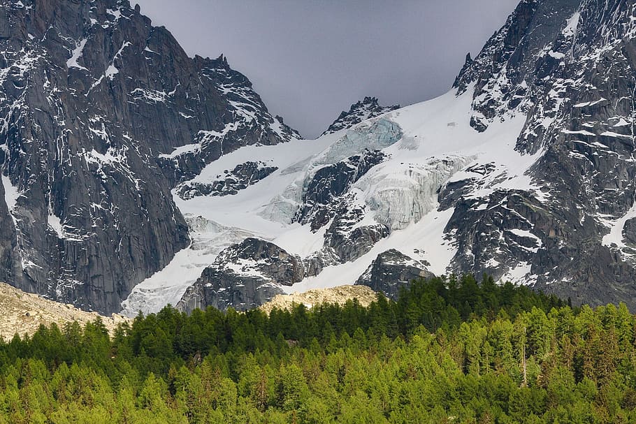 mountain, snow, mountain peak, panoramic, landscape, glacier nantillons HD wallpaper