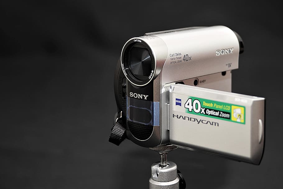 selective focus photography of gray Sony Handycam, camera, video camera HD wallpaper