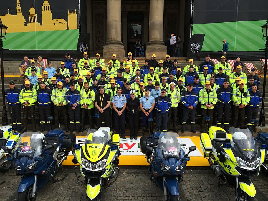 tdf, leeds, motorcycles, architecture, group of people, real people HD wallpaper