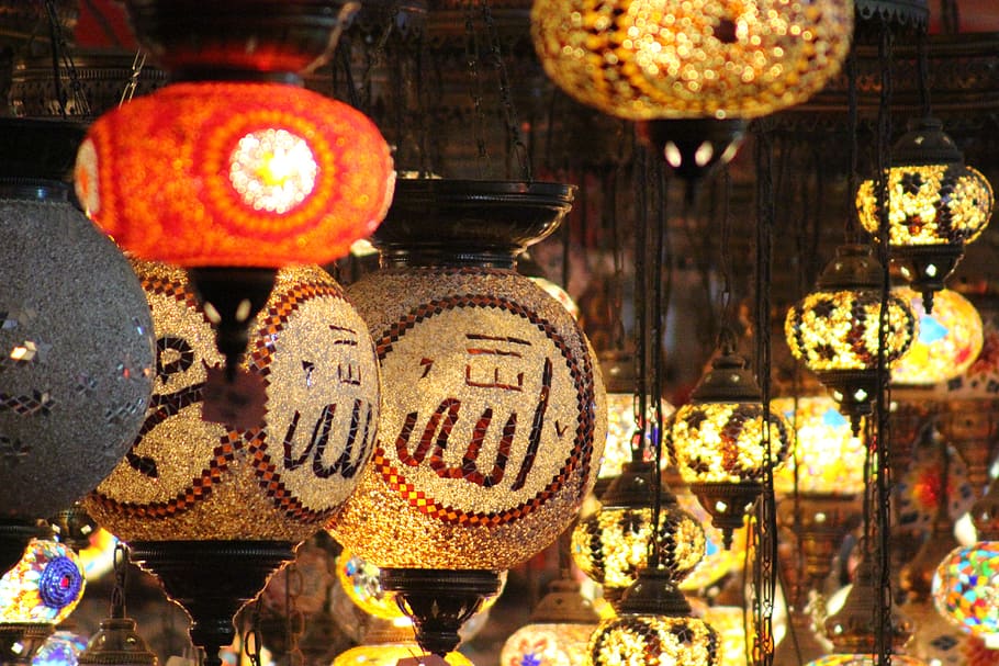 lantern, market, celebration, decoration, lamp, traditional, HD wallpaper