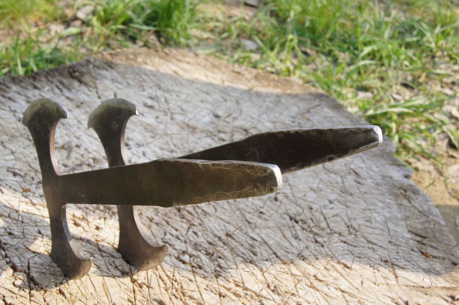Axe, Weapons, Metal, Knight, Fight, middle ages, day, no people HD wallpaper