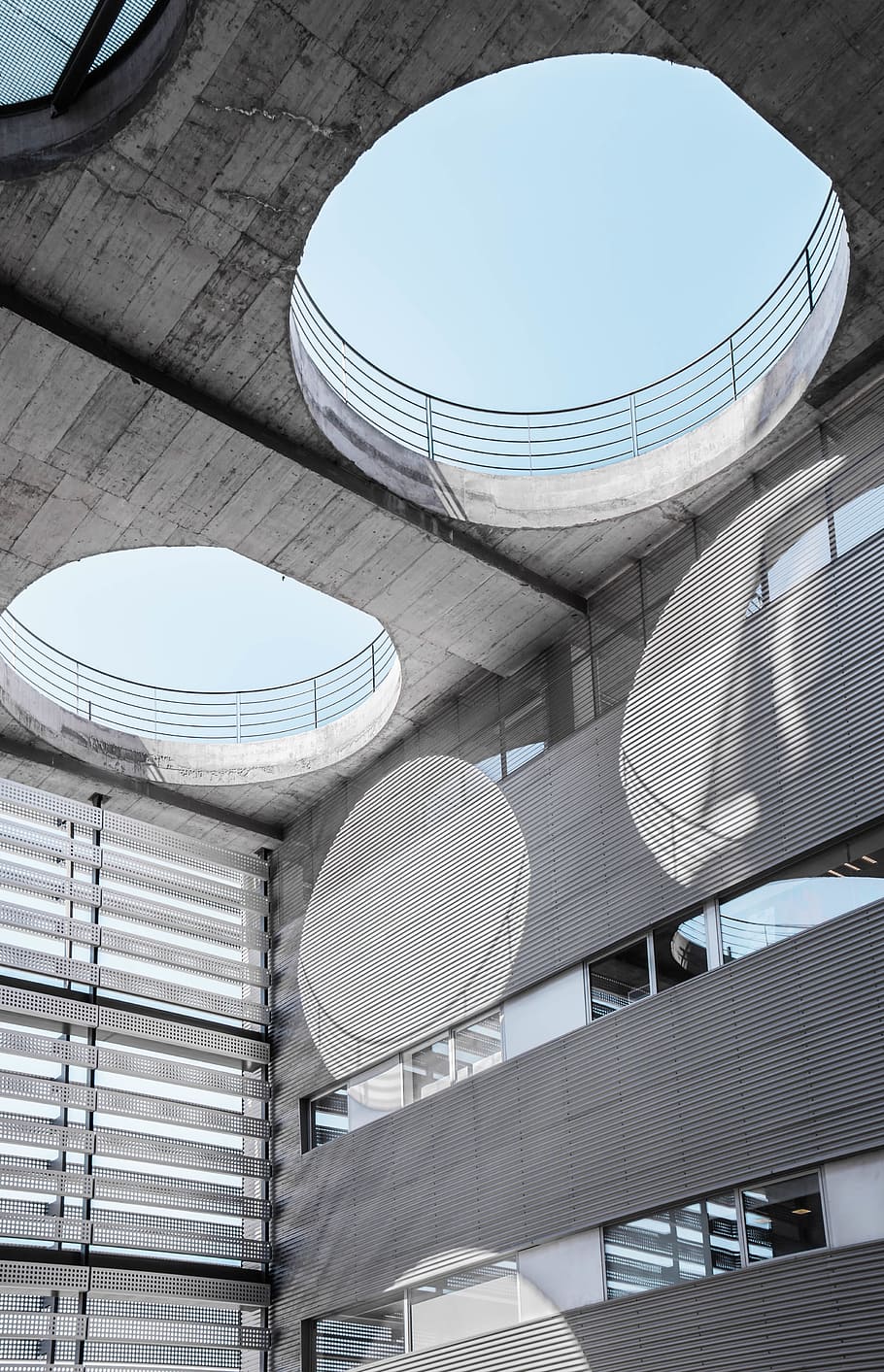 architecture, building, infrastructure, round, circle, hole HD wallpaper
