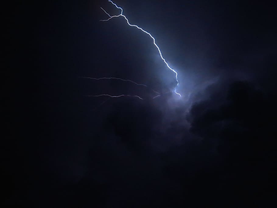 HD wallpaper: flash, thunder, lightning, night, black sky, electricity,  storm | Wallpaper Flare