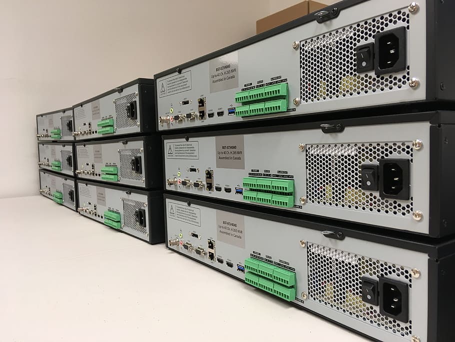 video, servers, back panel, technology, communication, connection HD wallpaper