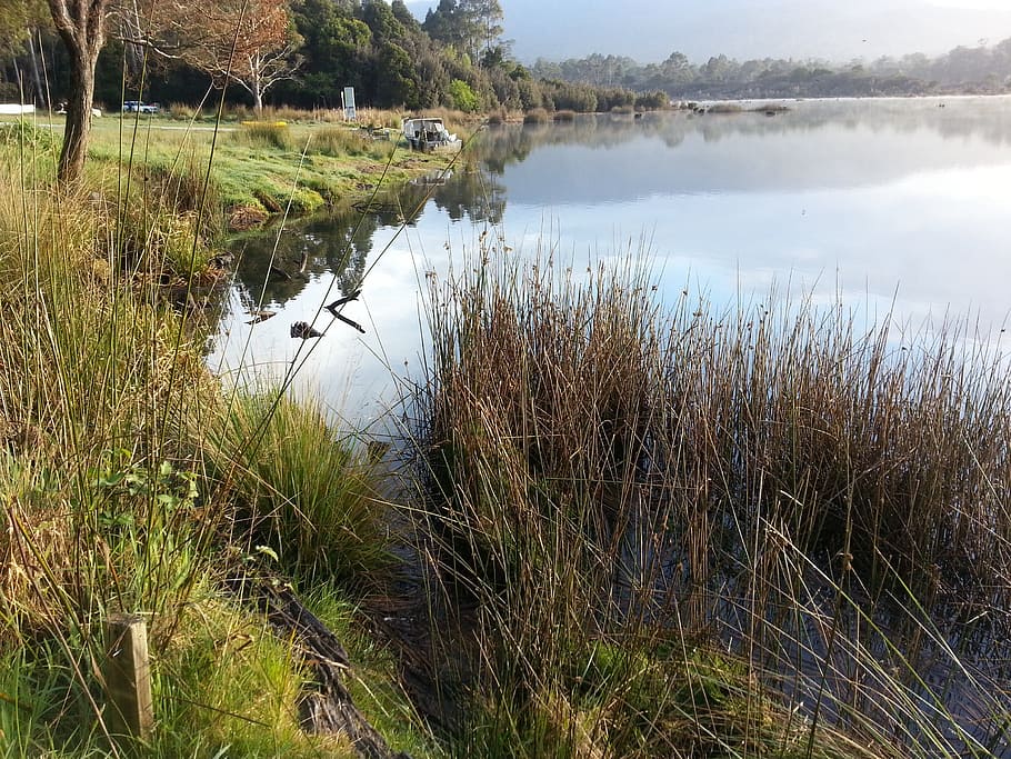 lake, shore, holiday, weekend, reflection, tourism, west coast HD wallpaper