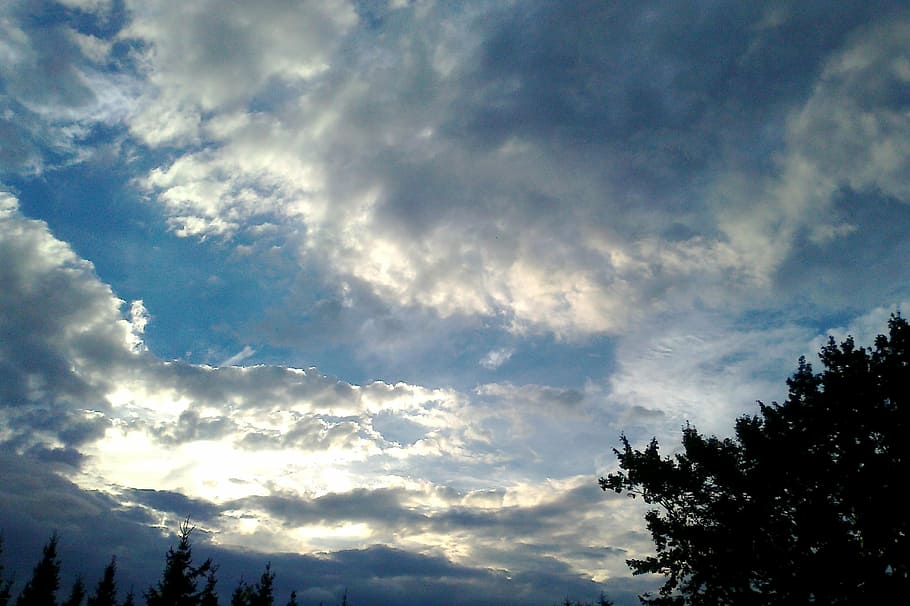 sky, dusk, august, nature, cloud - Sky, blue, outdoors, weather HD wallpaper