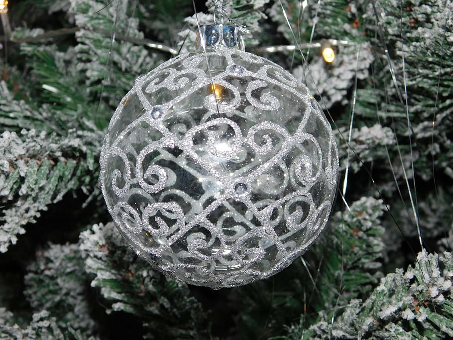 christmas, bauble, tree, festive, celebration, decoration, celebrate HD wallpaper