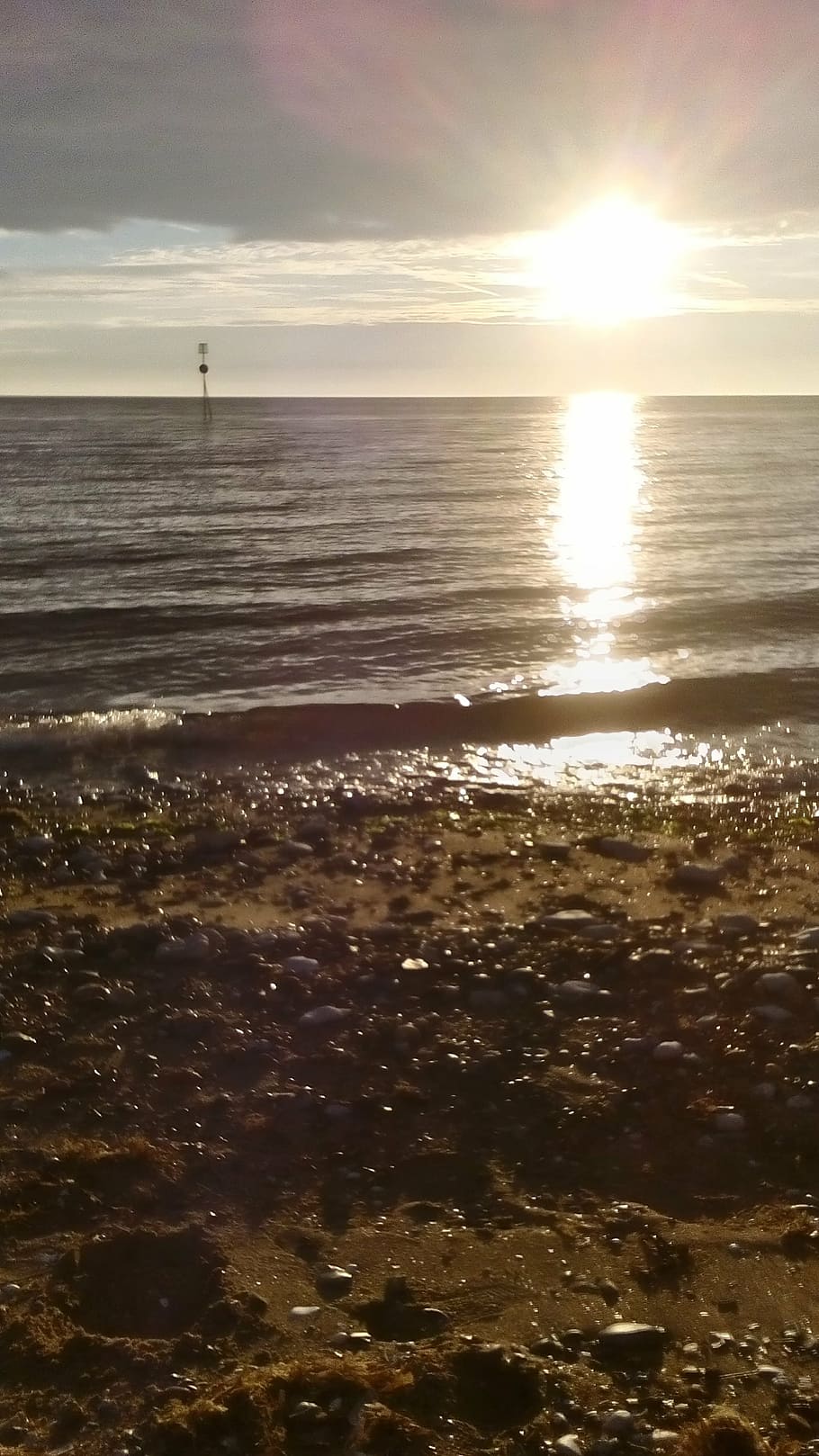 sun, set, beach, sea, nature, water, sand, sunset, coastline HD wallpaper
