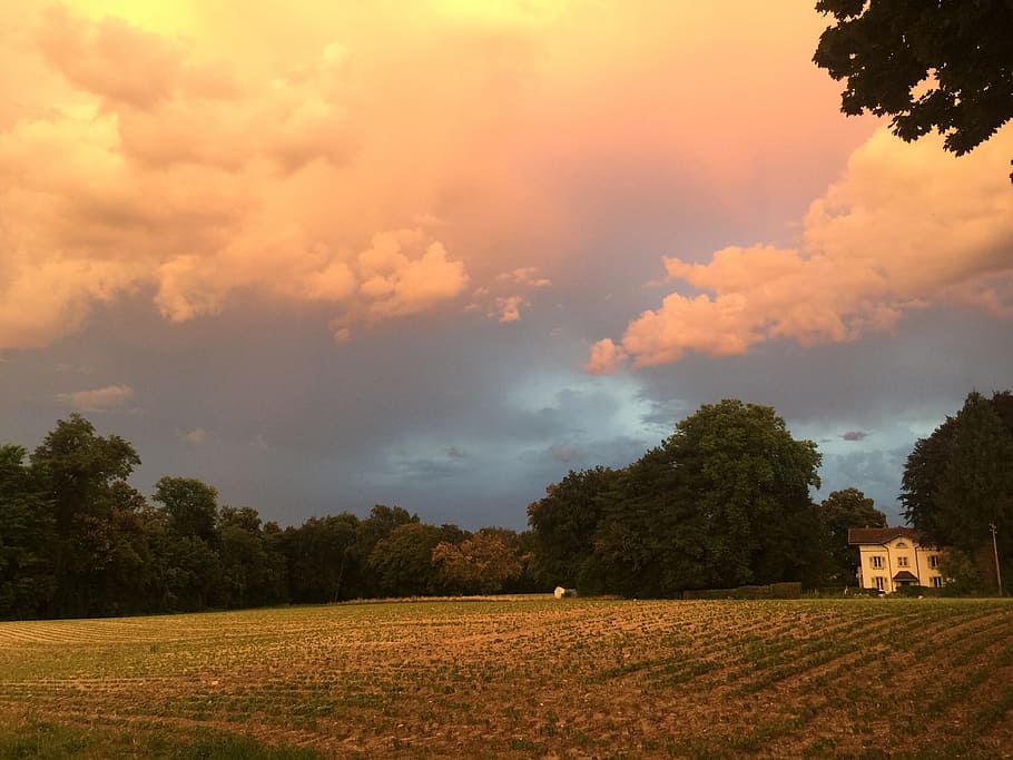 Landscape, Rolle, Light, storm, storm clouds, summer, rain HD wallpaper
