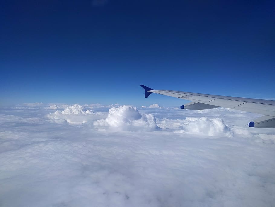 air, view, clouds, nature, travel, summer, people, vacation HD wallpaper