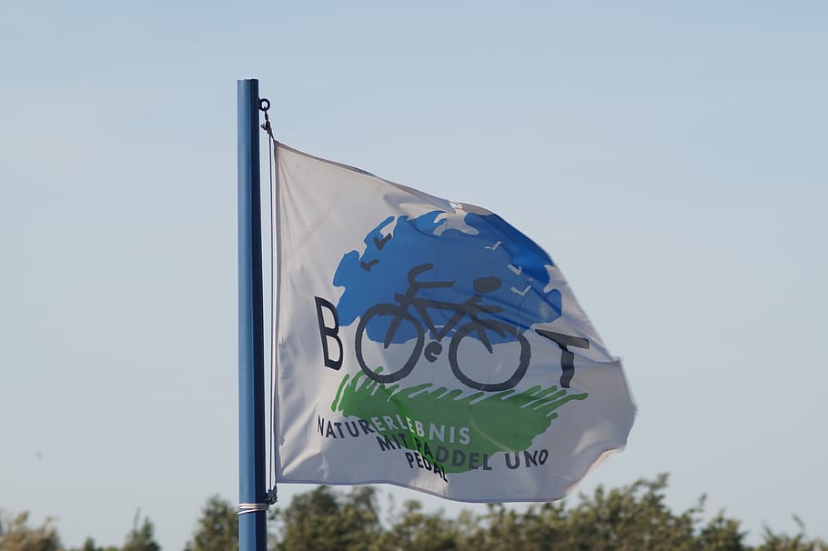 flag, blow, wind, flutter, sky, since wind, wind direction HD wallpaper