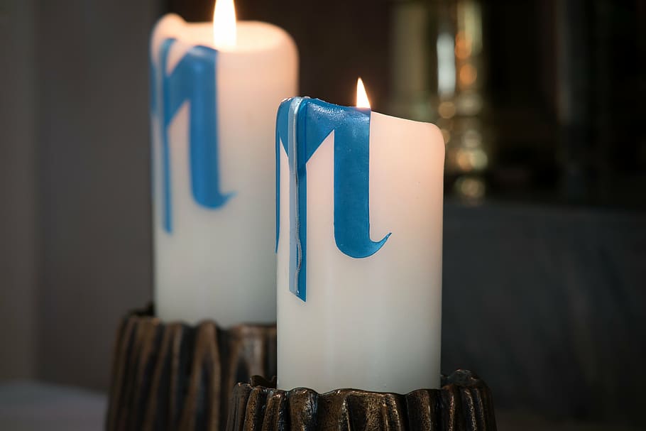 candle, light, flame, church, candlelight, atmospheric, burning HD wallpaper