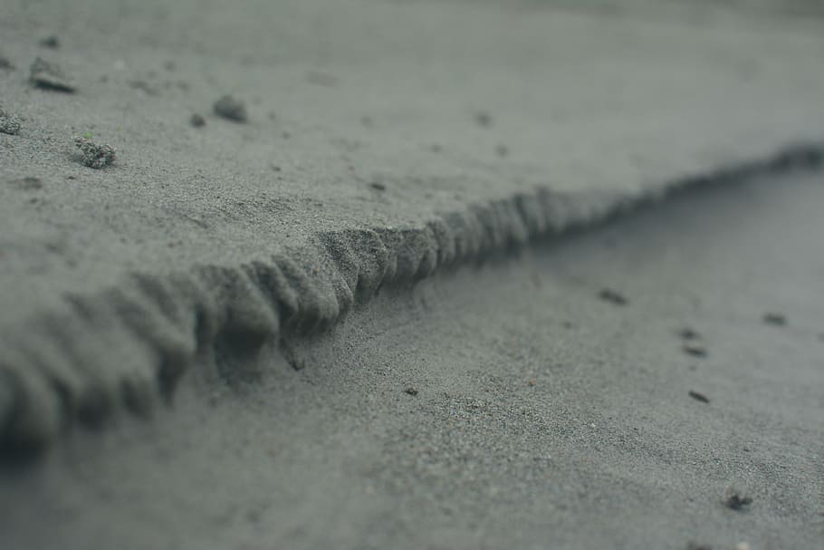 sand, sea, beach, no people, land, selective focus, nature HD wallpaper