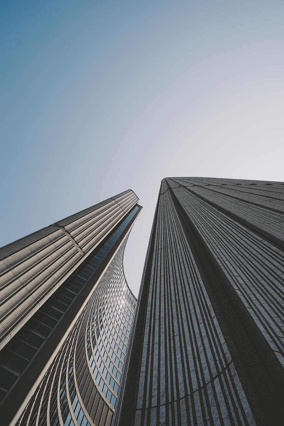 low angle photography of high rise building, skyscraper, vertical HD wallpaper