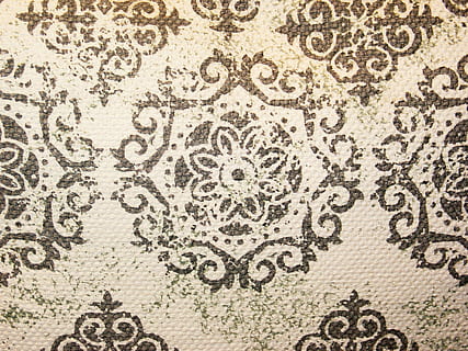 white and gray textile, fabric, pillowcase, tablecloth, pattern HD wallpaper