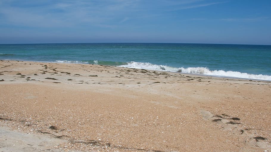 Seashore, Waves, Beach, Sand, Surf, seascape, water, ocean HD wallpaper