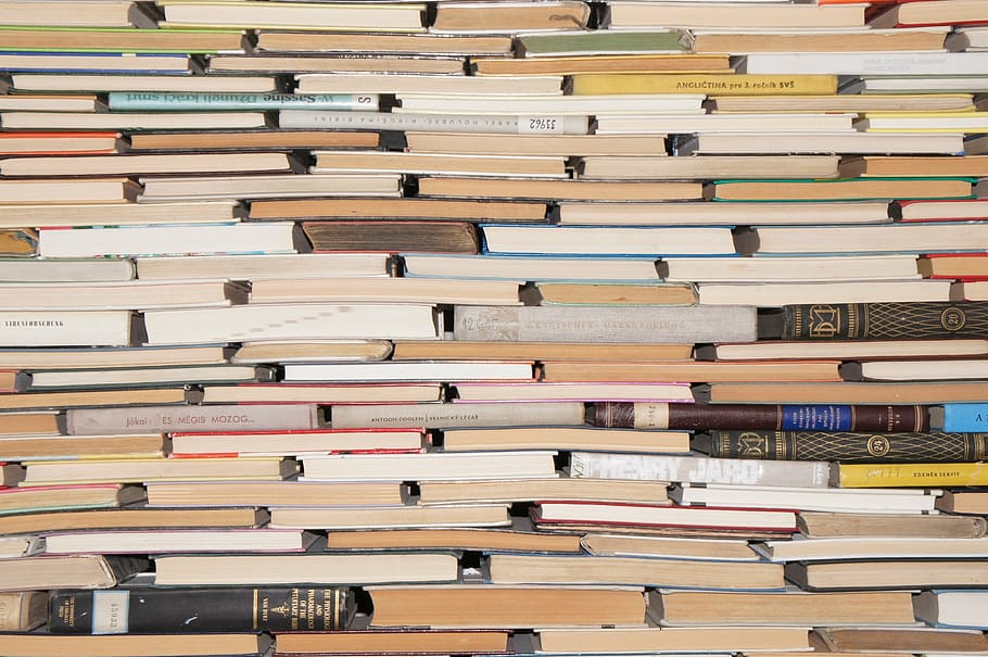 pile of books, structure, texture, background, education, publication HD wallpaper