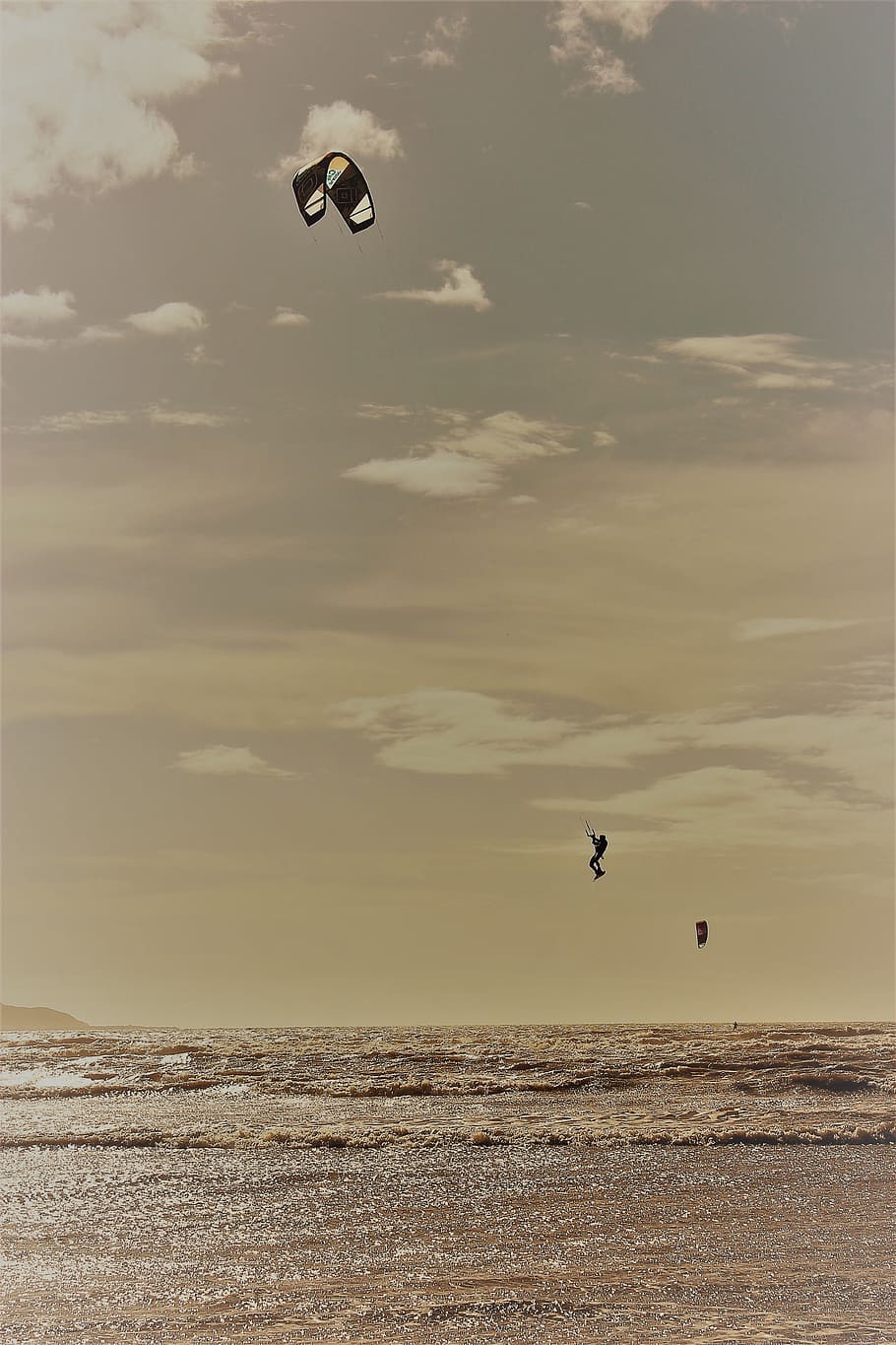 boost, kiteboarding, flying, sky, cloud - sky, mid-air, extreme sports HD wallpaper