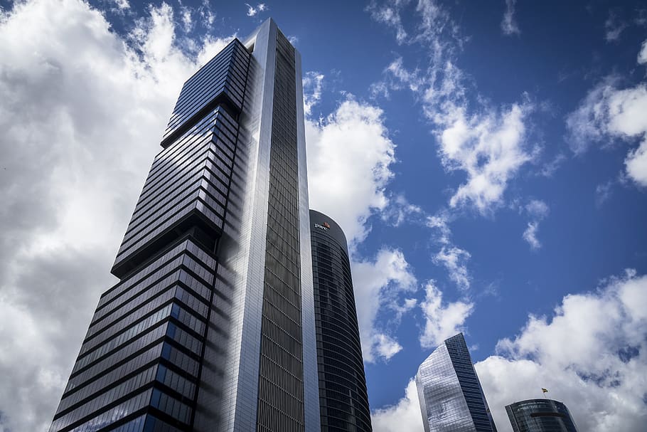 madrid, skyscraper, spain, architecture, building exterior HD wallpaper