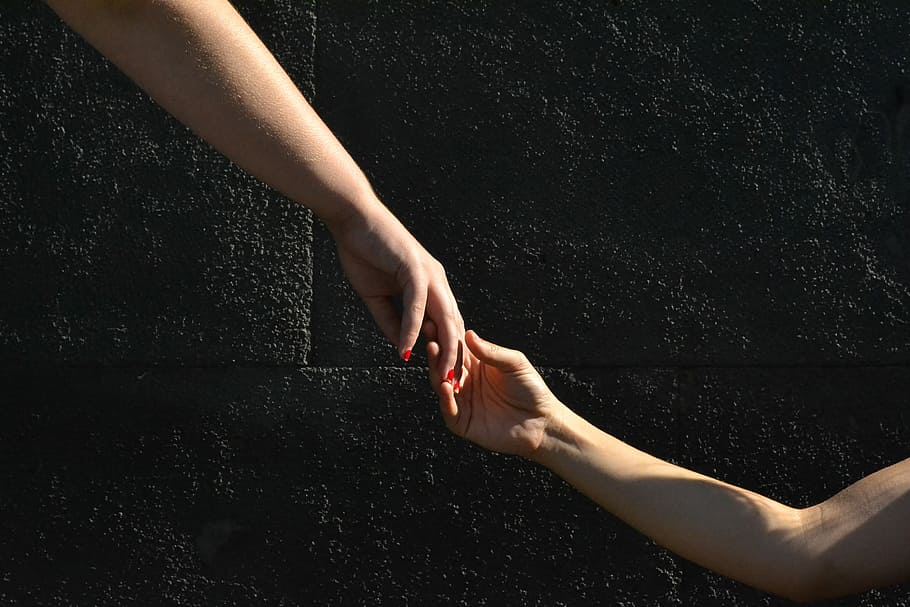 two person holding hands, Union, Connection, hands together HD wallpaper