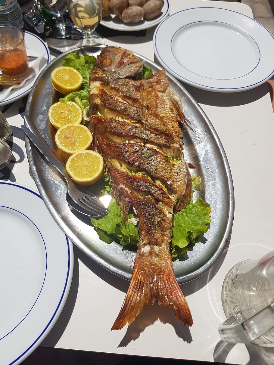 fish, restaurant, eat, sea ​​fish, food and drink, freshness HD wallpaper