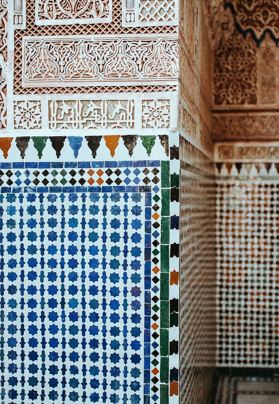Moroccan Mosaic Tiles, assorted tribal wall papers, texture, pattern HD wallpaper