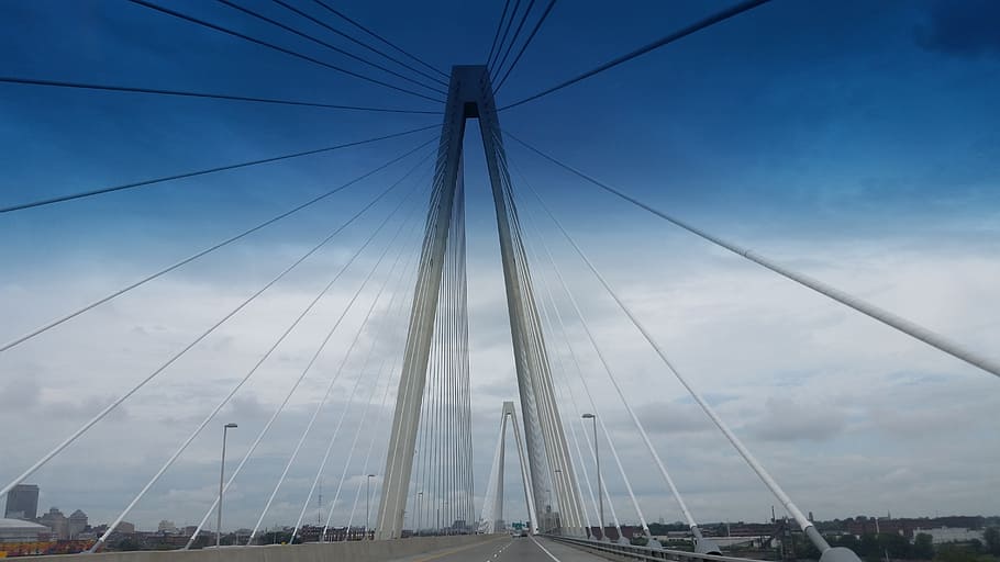 Bridge, Scenic, St, Louis, sky, transportation, no people, day HD wallpaper