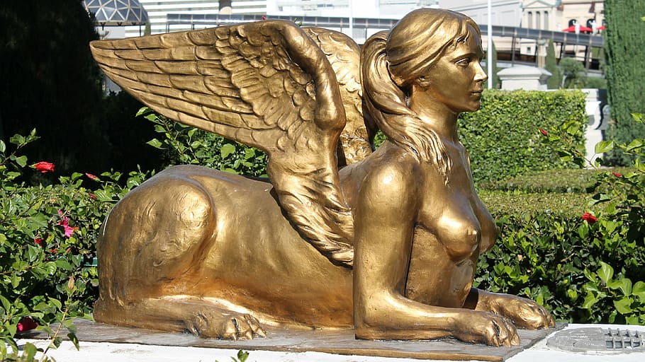 photo of brass sculpture during daytime, statue, female, stone HD wallpaper
