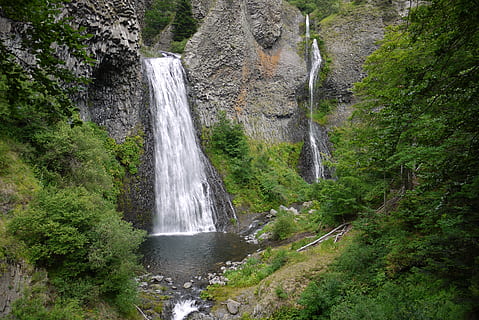 waterfall, nature, cascade, raypic, ardeche, france, scenics - nature HD wallpaper