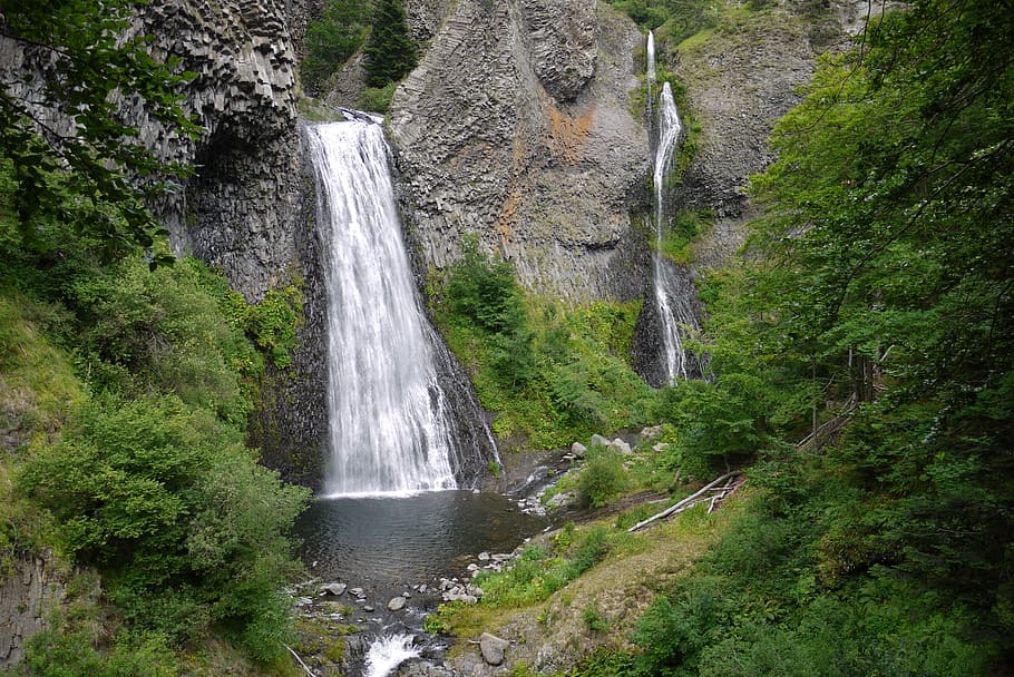 waterfall, nature, cascade, raypic, ardeche, france, scenics - nature HD wallpaper
