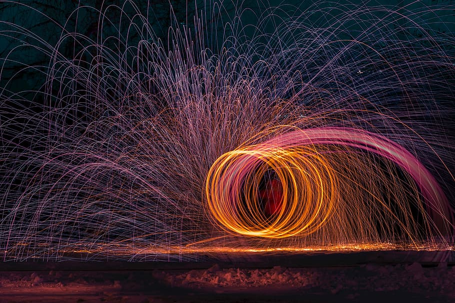 Fire Laser Light Show in Calgary, Alberta, Canada, public domain HD wallpaper