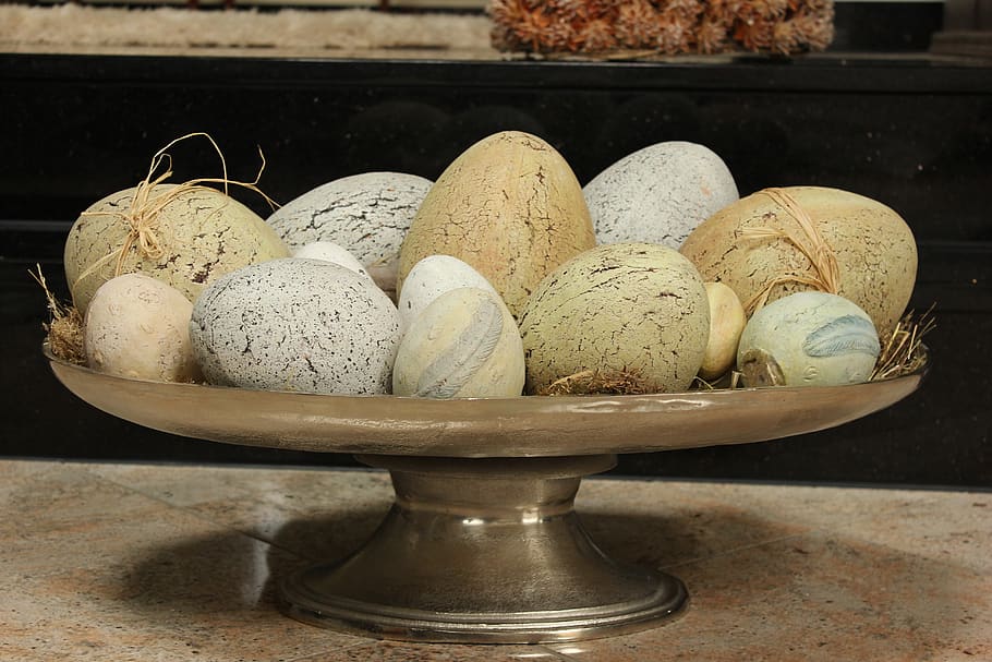 stone eggs, easter eggs, food, food and drink, still life, freshness HD wallpaper