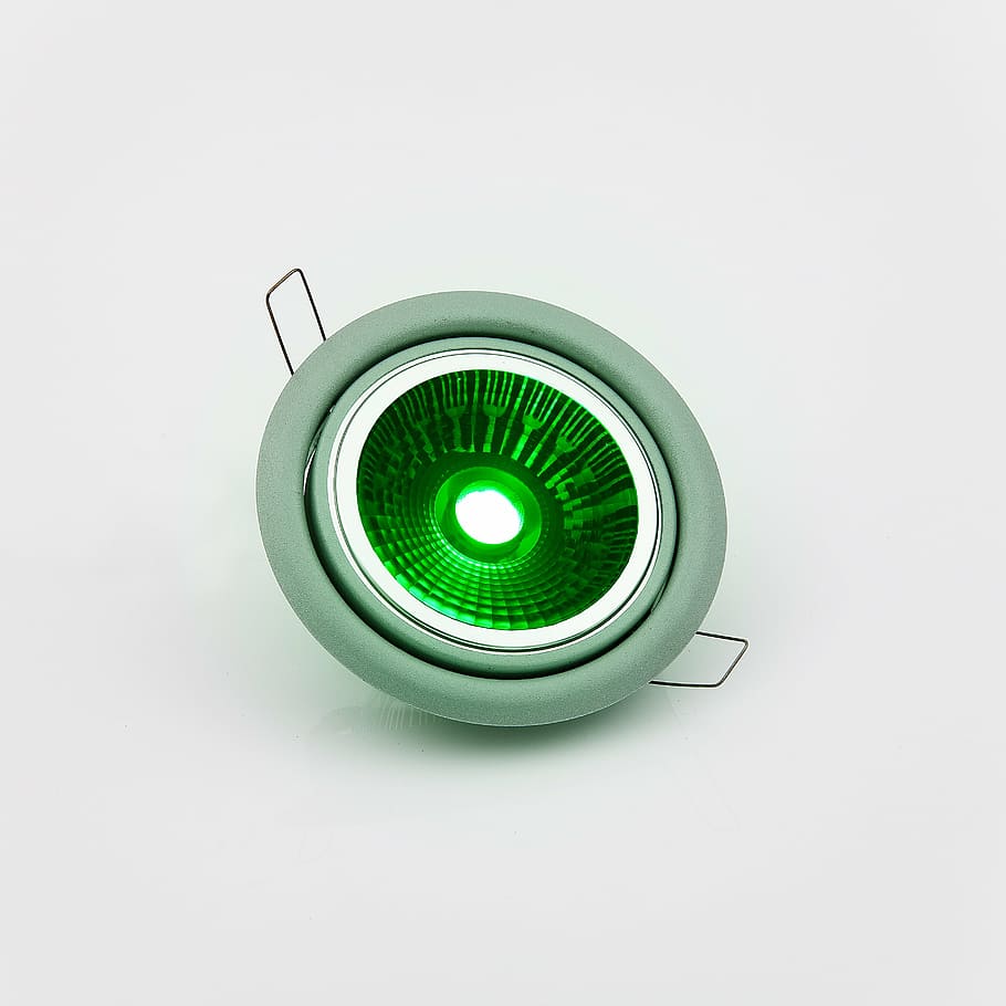 led, lamp, green, lighting, focus, electricity, apply, studio shot HD wallpaper