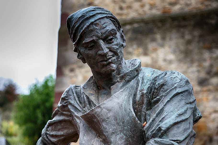 gerber, bronze, statue, art, bronze statue, head, historically HD wallpaper