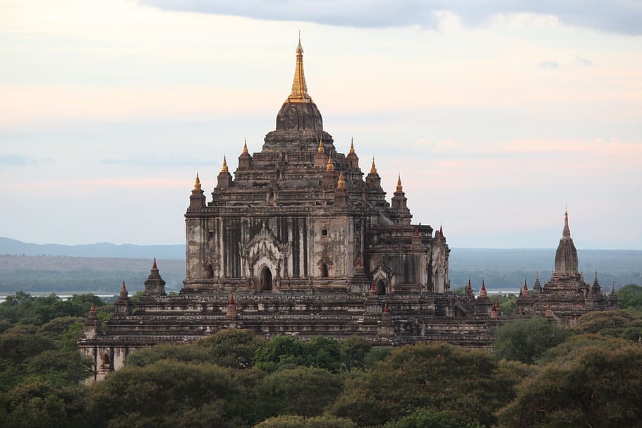 Burma, Temple, Myanmar, Bagan, Stupa, buddhism, pagoda, asia, HD wallpaper