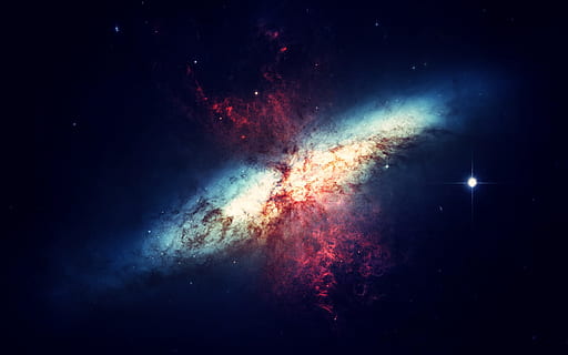 galaxy formation photo, space, universe, all, night sky, fog HD wallpaper