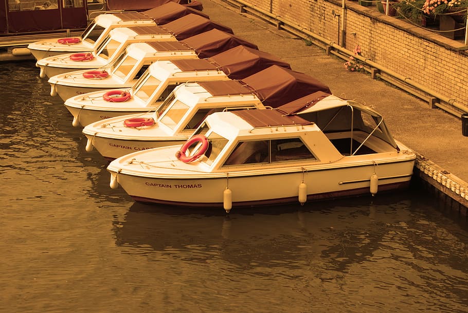 boat, sepia, river, thames, england, water, abingdon, oxford, HD wallpaper