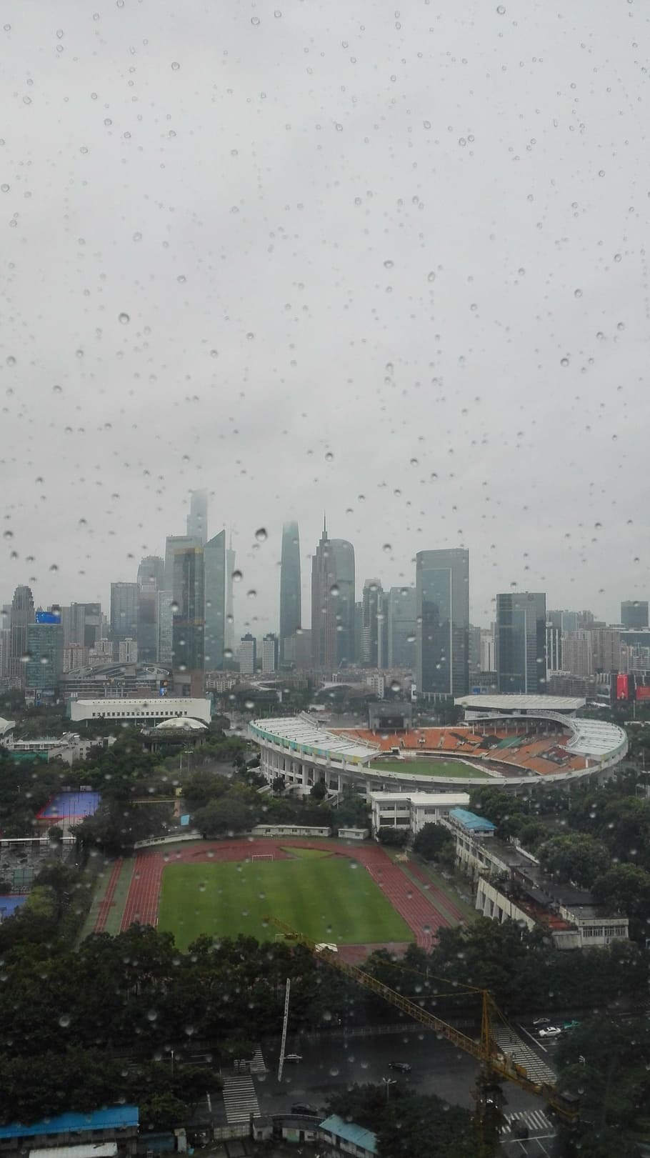 rain, city, the scenery, built structure, architecture, building exterior HD wallpaper