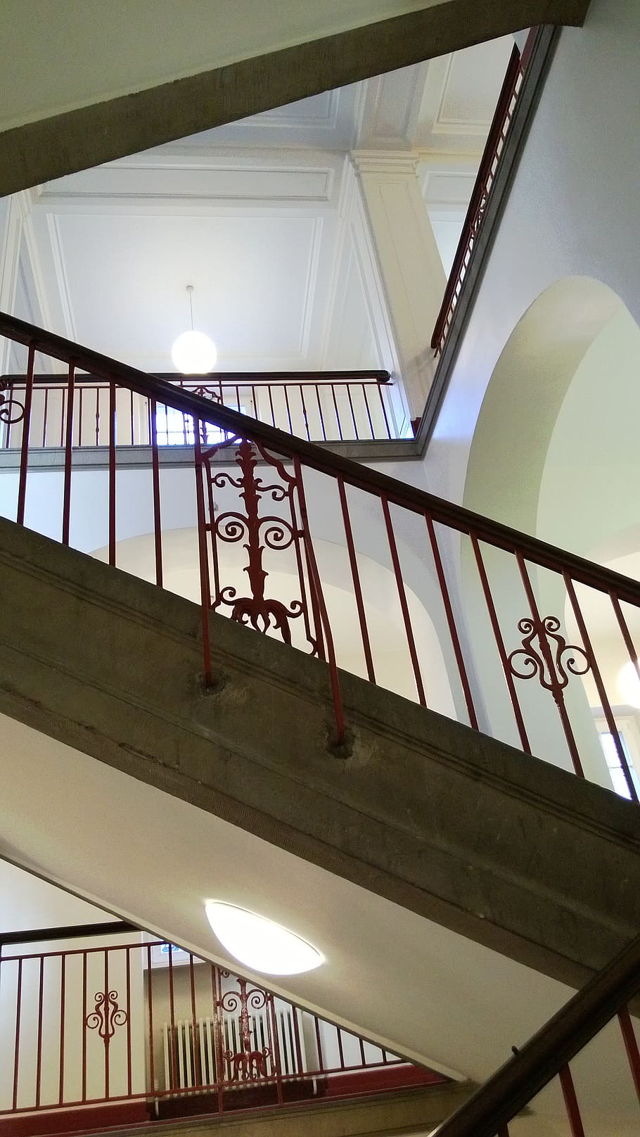 stairs, building, architecture, low angle view, built structure HD wallpaper