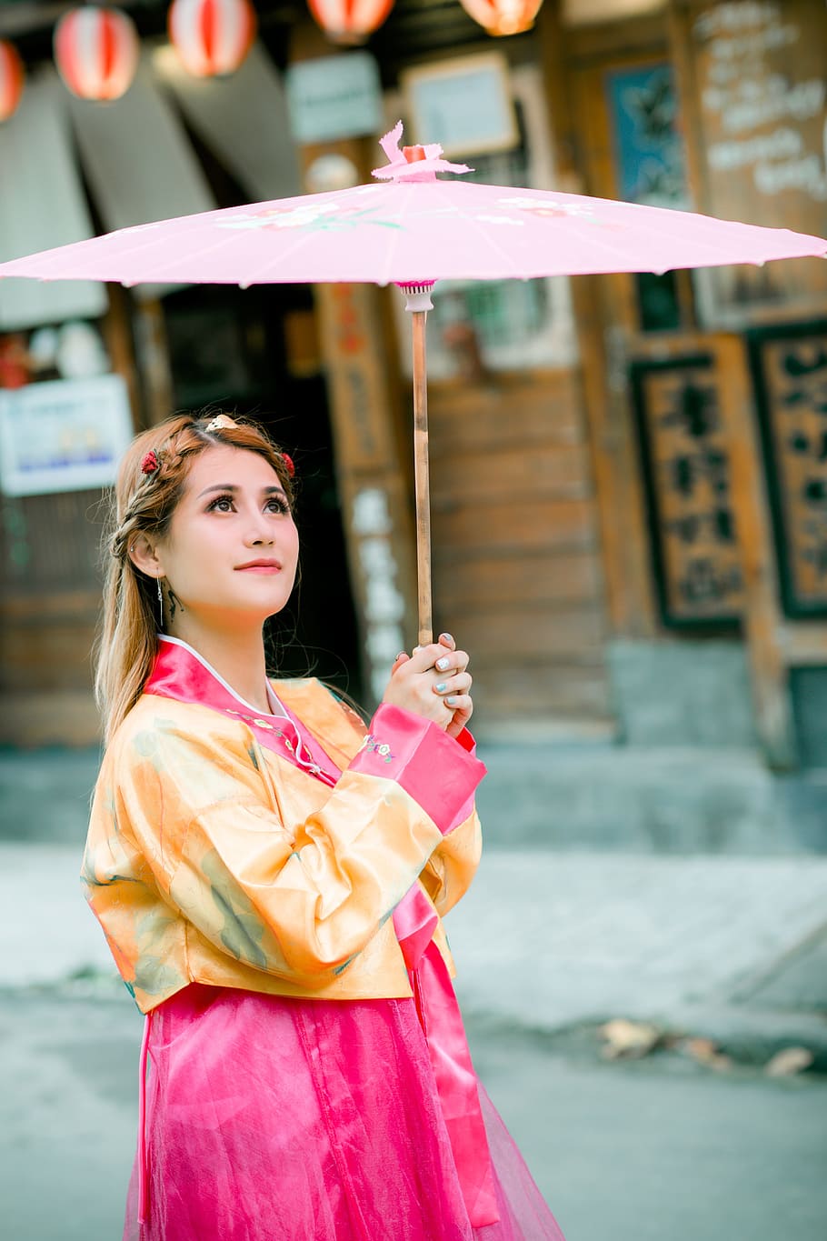 Girl in clearance hanbok