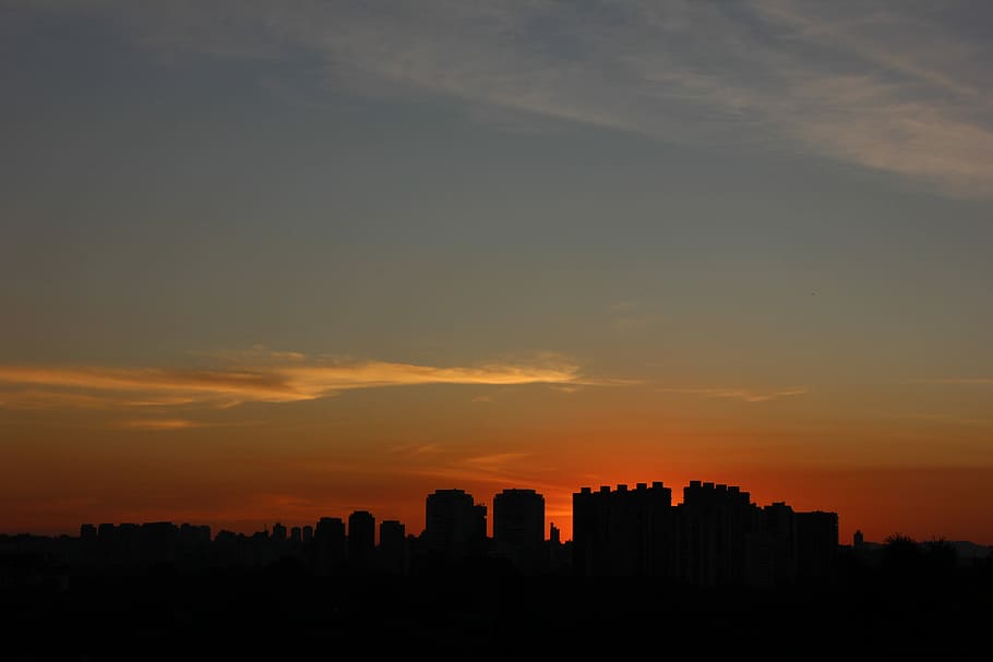 Sunset, Landscape, Afternoon, sky, night, city, architecture HD wallpaper