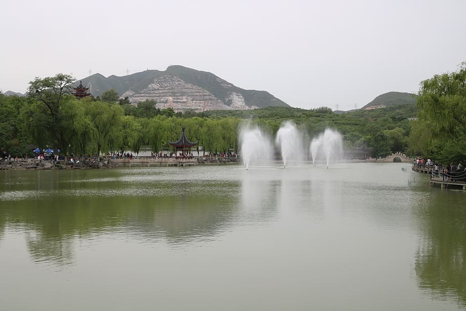 waters, river, nature, tree, mountain, beauty in nature, sky HD wallpaper