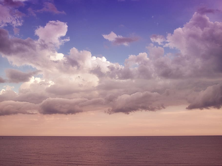 sunset, clouds, atlantic ocean, nature, landscape, dramatic HD wallpaper